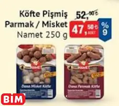 NAMET  KÖFTE PİŞMİŞ PARMAK / MİSKET